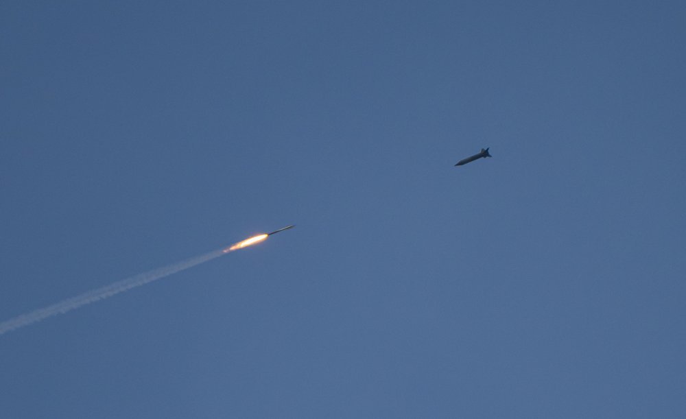 Rocket and interceptor encounter